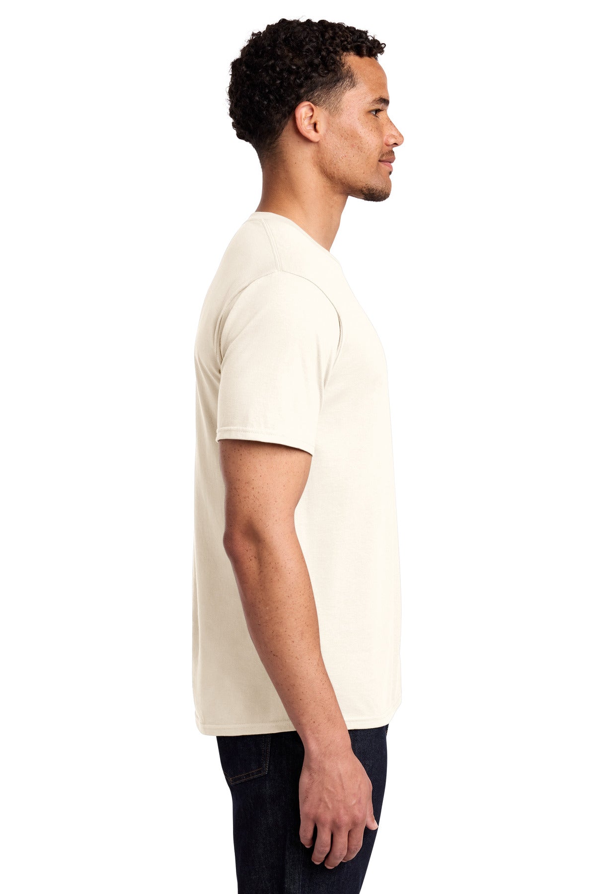 Port & Co Fan Favorite Tee. PC450 - Gardenia - side