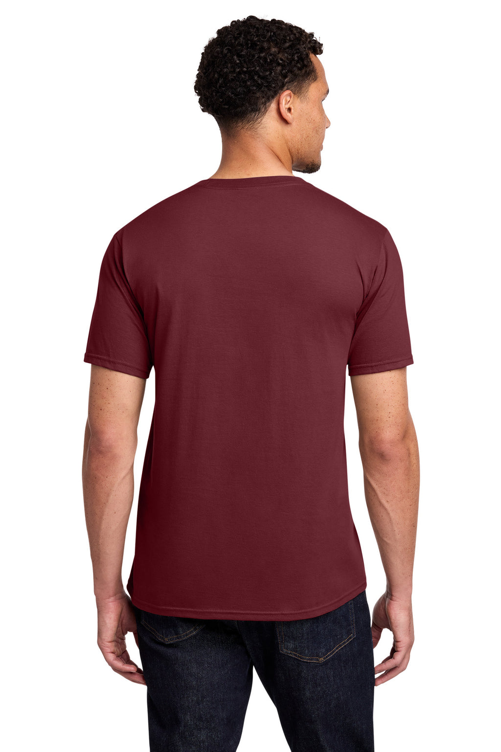 Port & Co Fan Favorite Tee. PC450 - Garnet - back