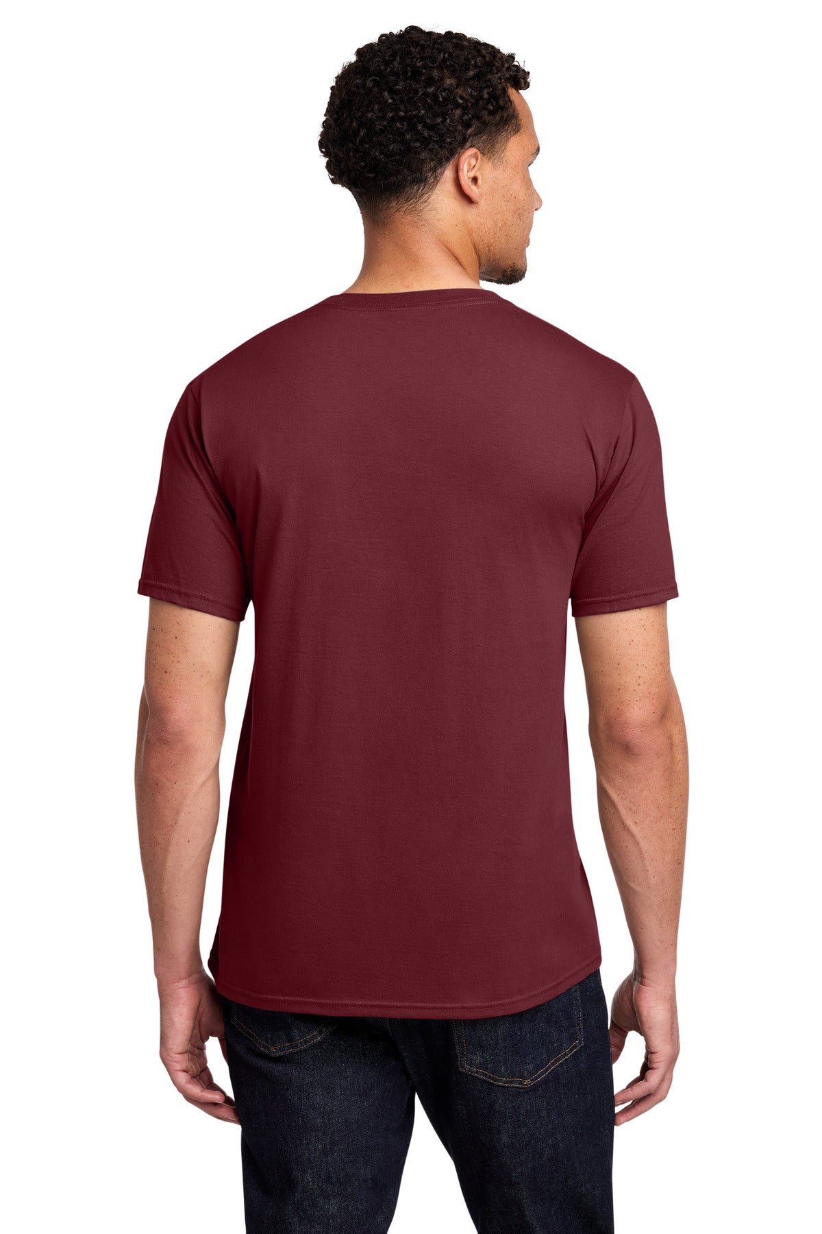 Port & Co Fan Favorite Tee. PC450 - Garnet - back