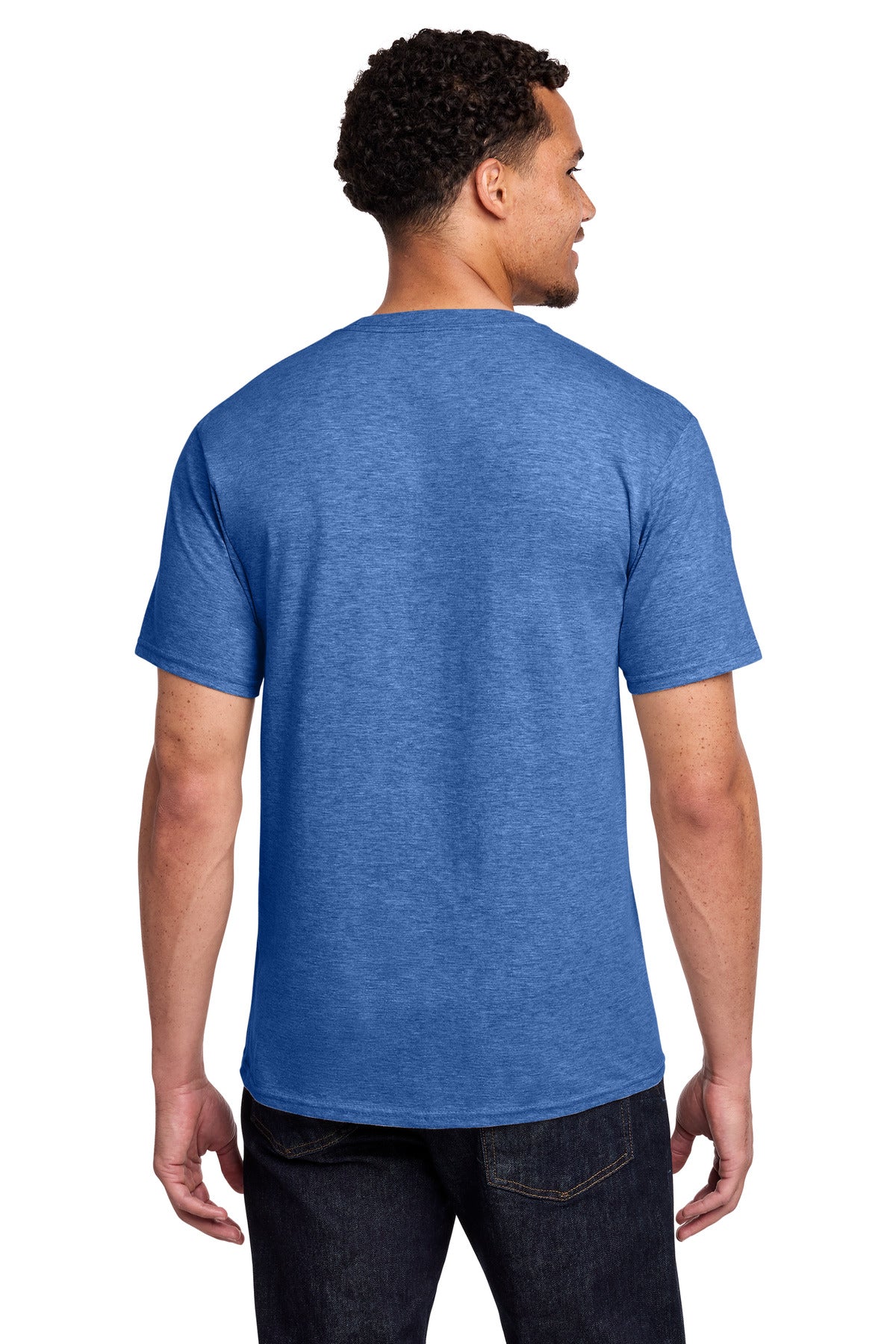 Port & Co Fan Favorite Tee. PC450 - Heather Royal - back