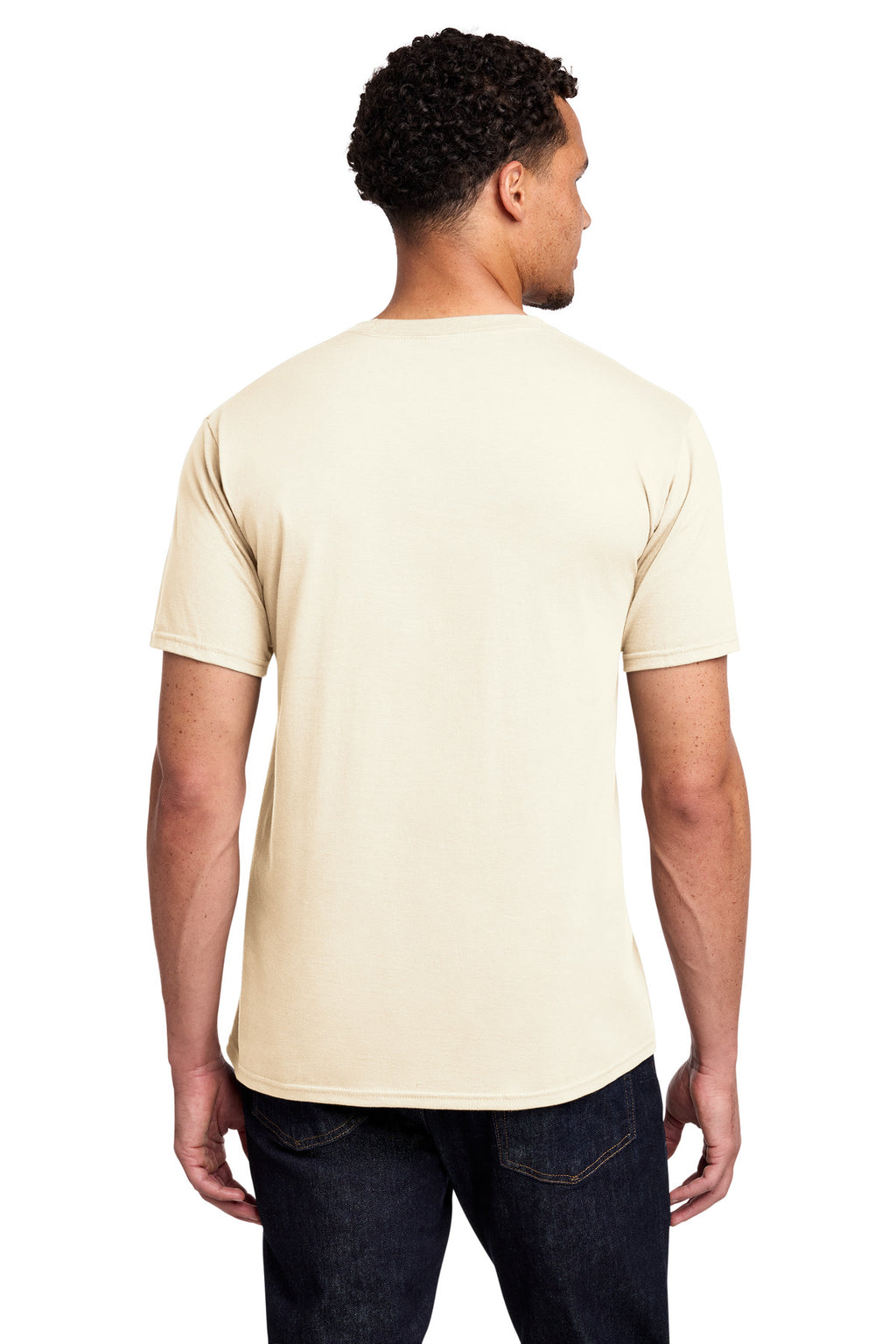 Port & Co Fan Favorite Tee. PC450 - Ivory - back