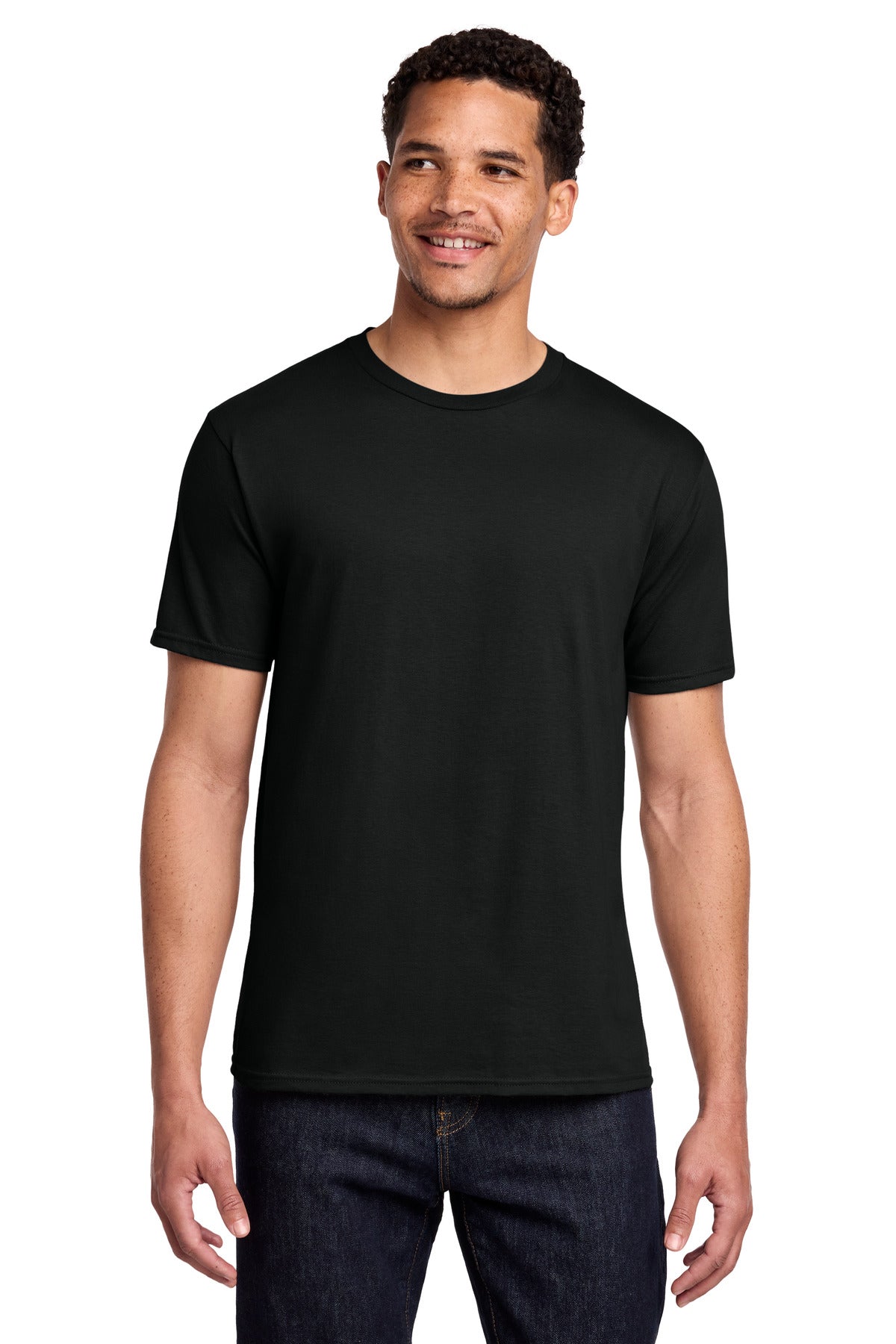 Port & Co Fan Favorite Tee. PC450 - Jet Black - front