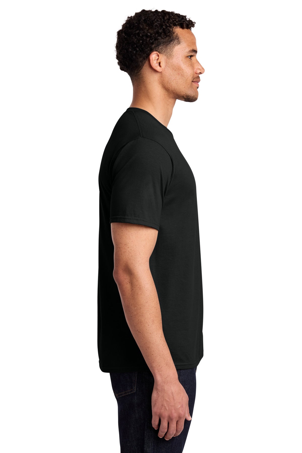 Port & Co Fan Favorite Tee. PC450 - Jet Black - side