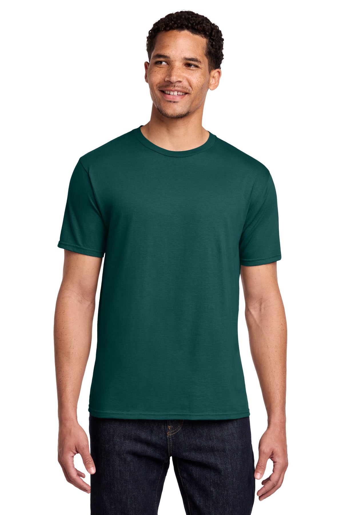 Port & Co Fan Favorite Tee. PC450 - Marine Green - front