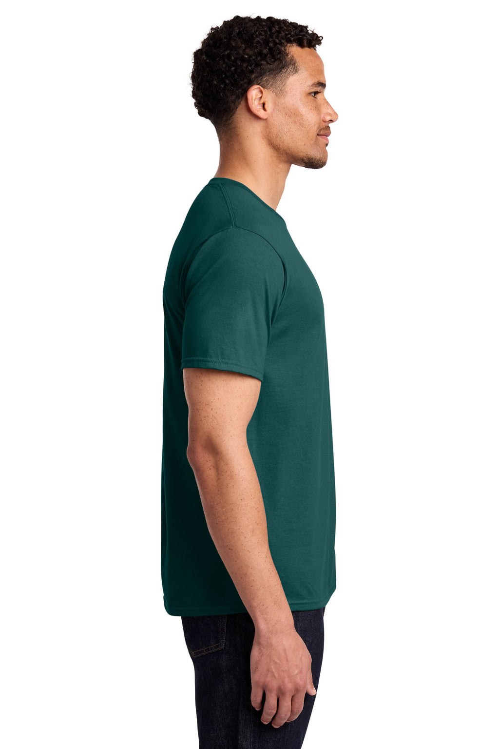 Port & Co Fan Favorite Tee. PC450 - Marine Green - side