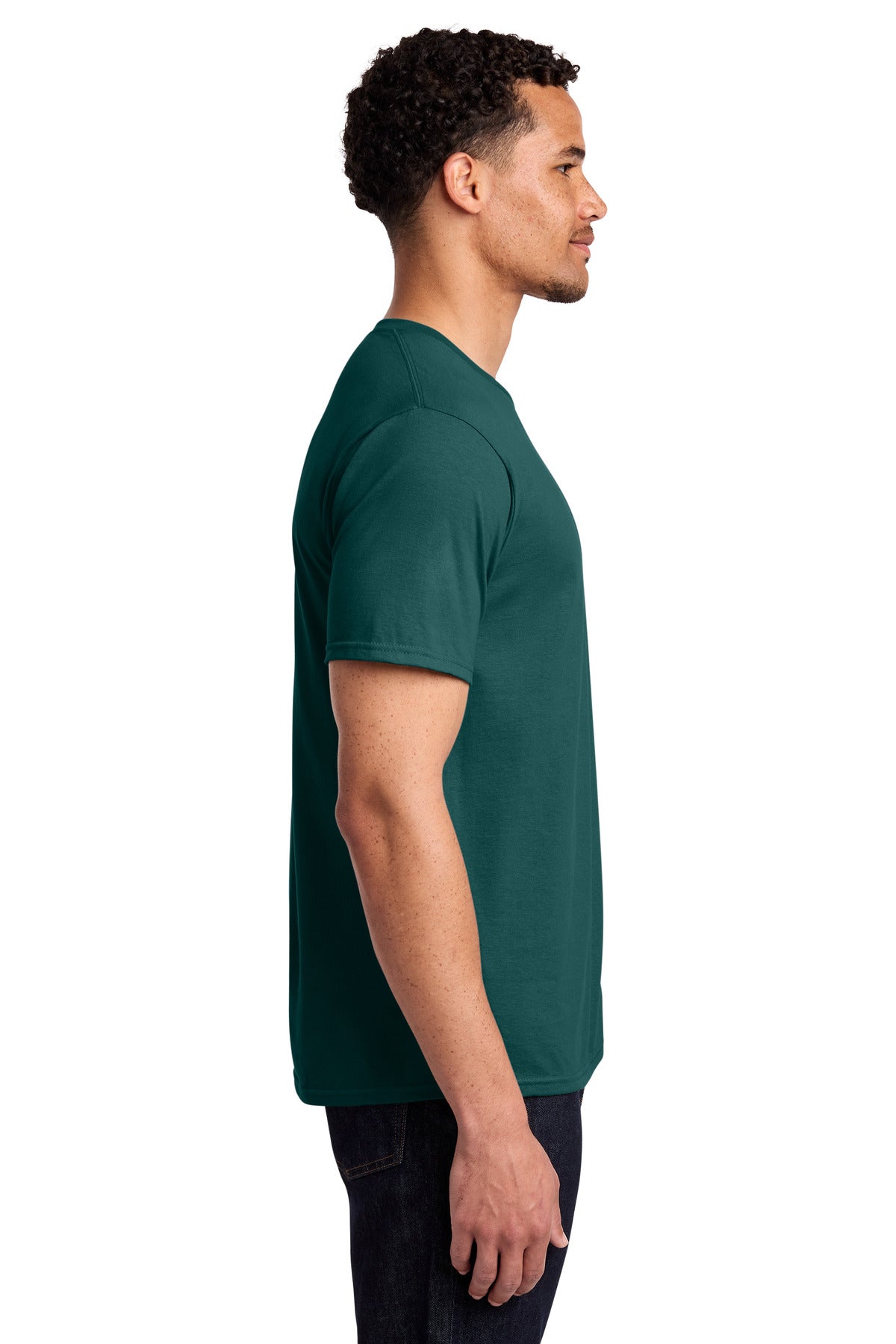 Port & Co Fan Favorite Tee. PC450 - Marine Green - side
