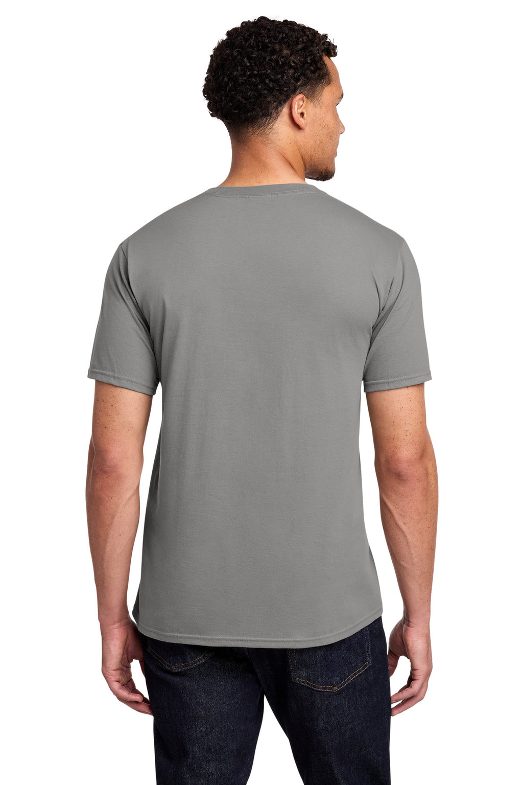 Port & Co Fan Favorite Tee. PC450 - Medium Grey - back