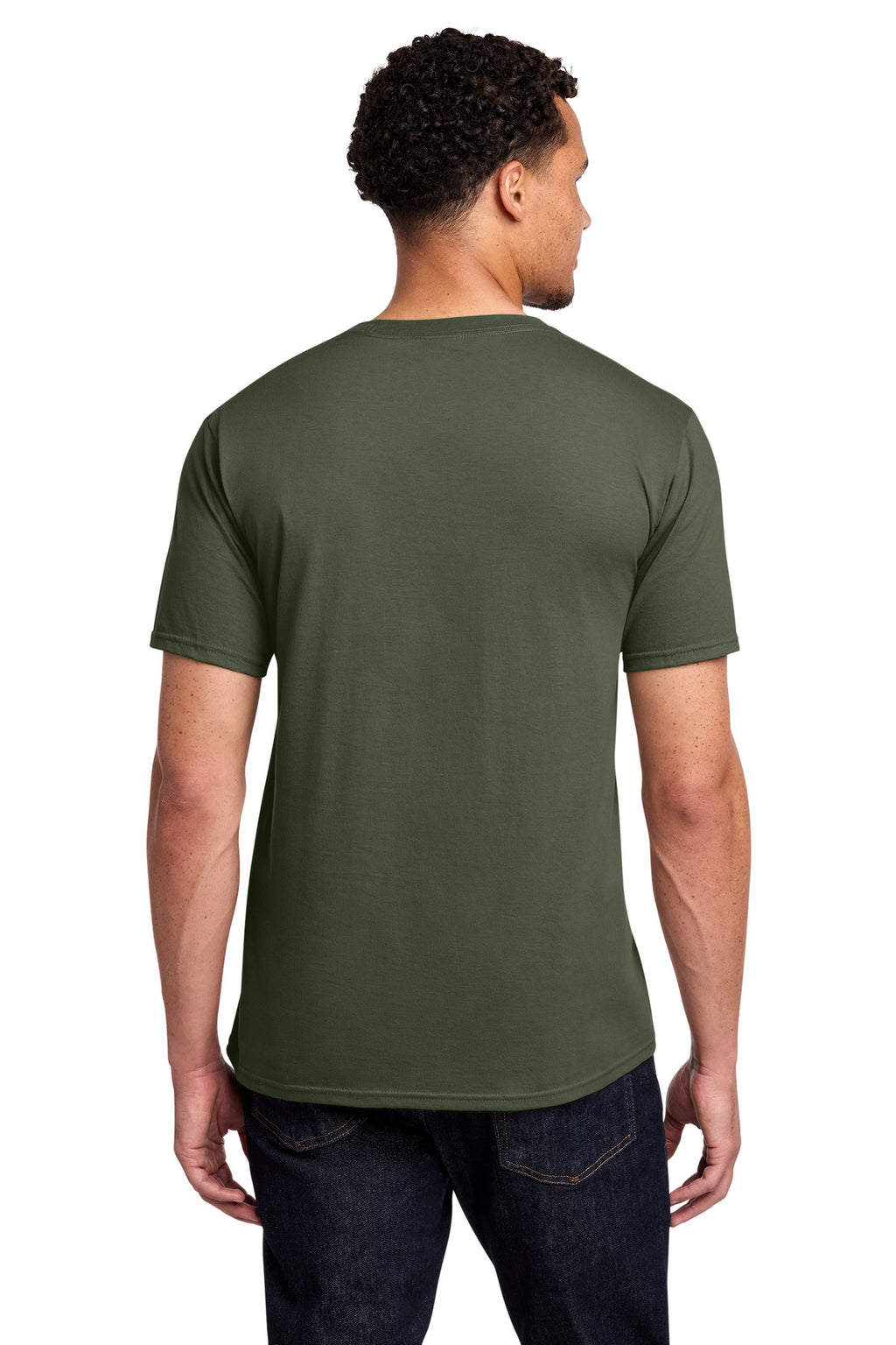 Port & Co Fan Favorite Tee. PC450 - Olive - back