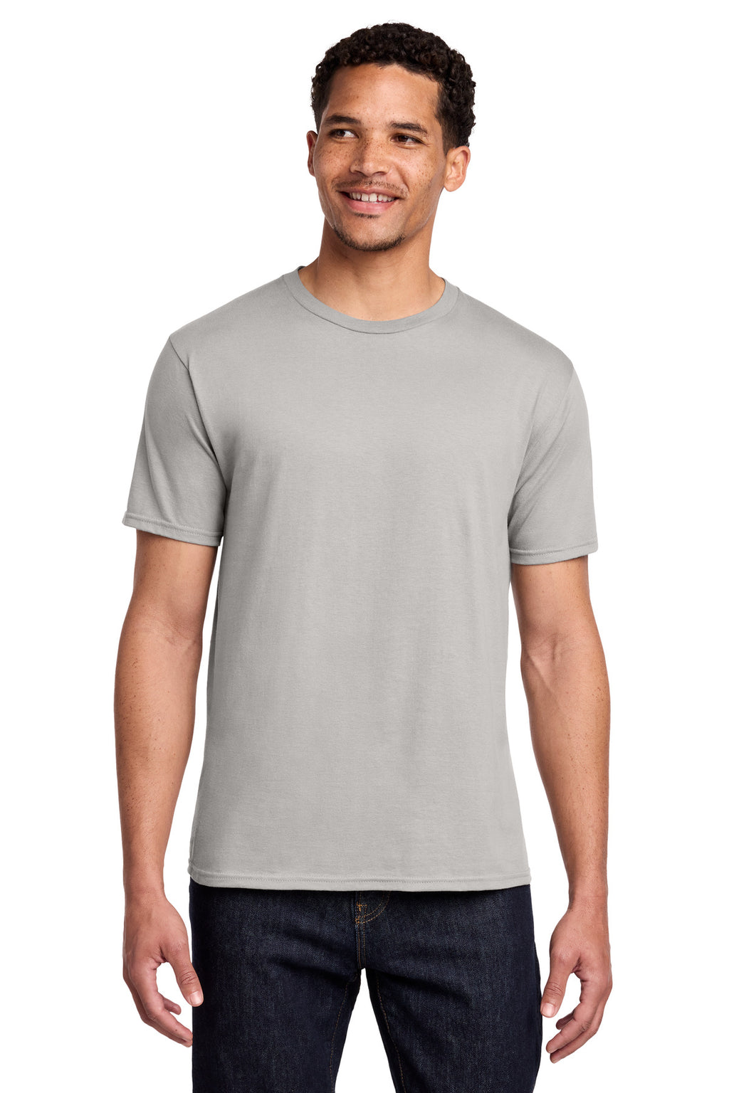 Port & Co Fan Favorite Tee. PC450 - Silver - front