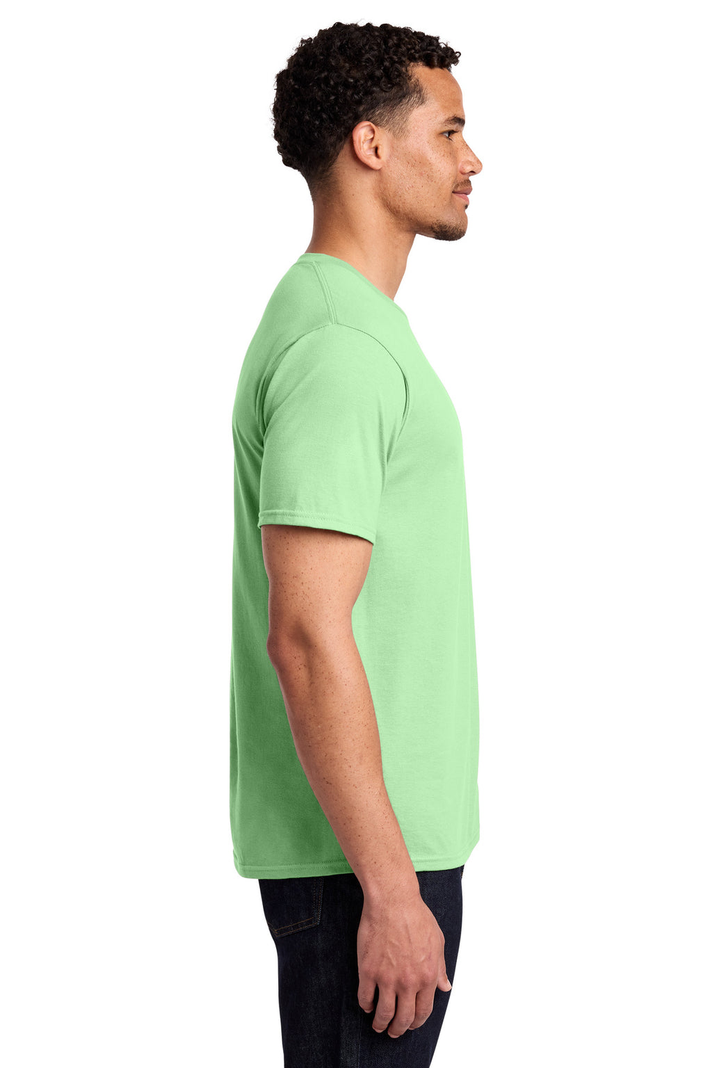 Port & Co Fan Favorite Tee. PC450 - Spearmint - side
