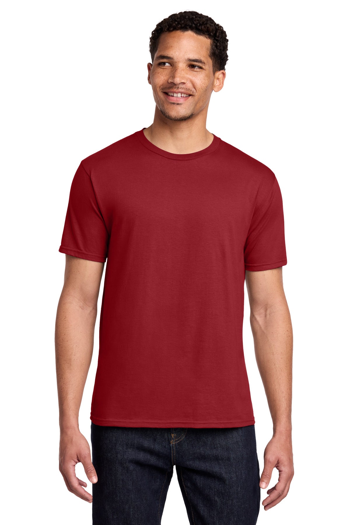 Port & Co Fan Favorite Tee. PC450 - Team Cardinal - front