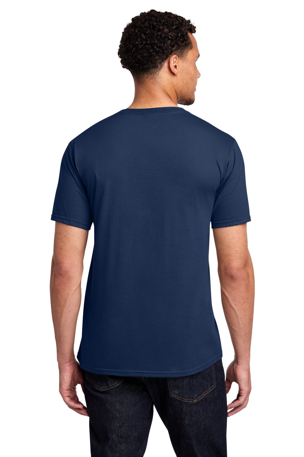 Port & Co Fan Favorite Tee. PC450 - Team Navy - back
