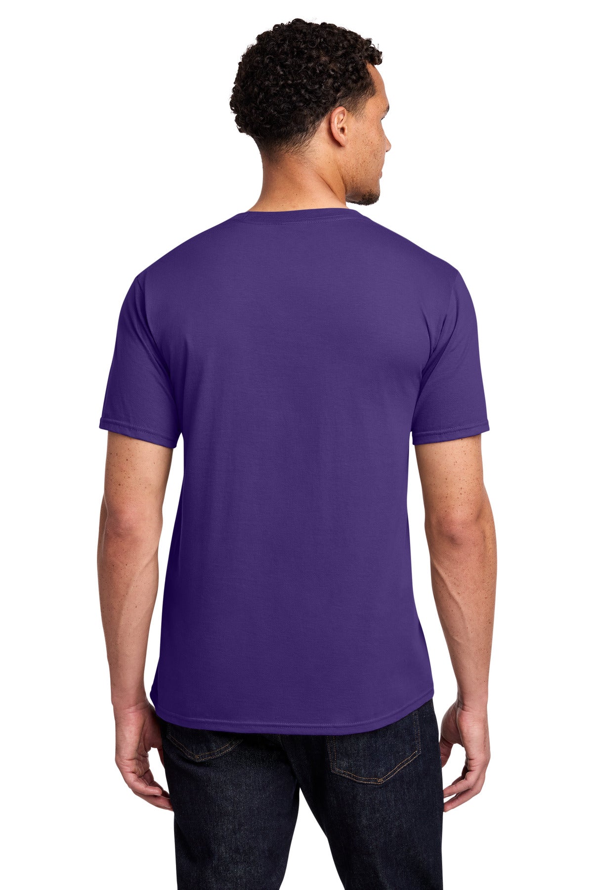 Port & Co Fan Favorite Tee. PC450 - Team Purple - back