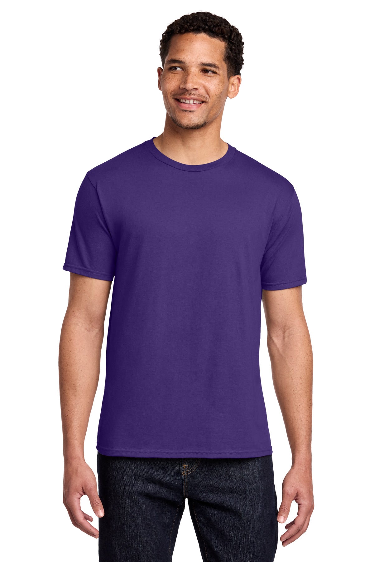 Port & Co Fan Favorite Tee. PC450 - Team Purple - front
