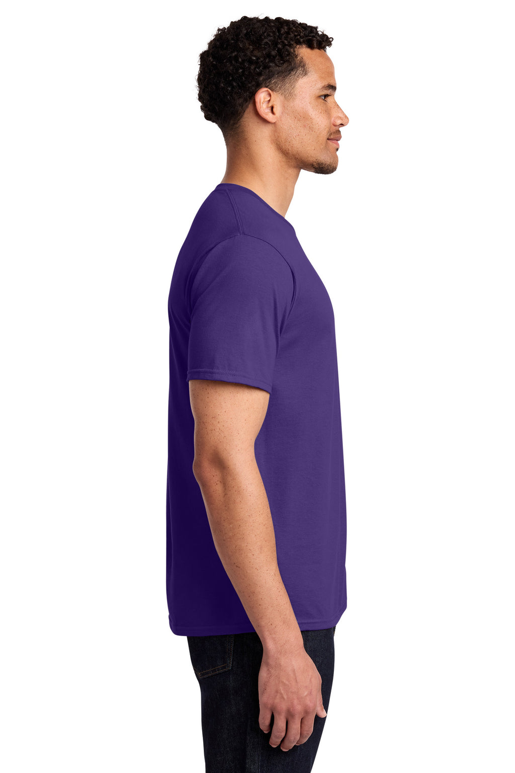 Port & Co Fan Favorite Tee. PC450 - Team Purple - side