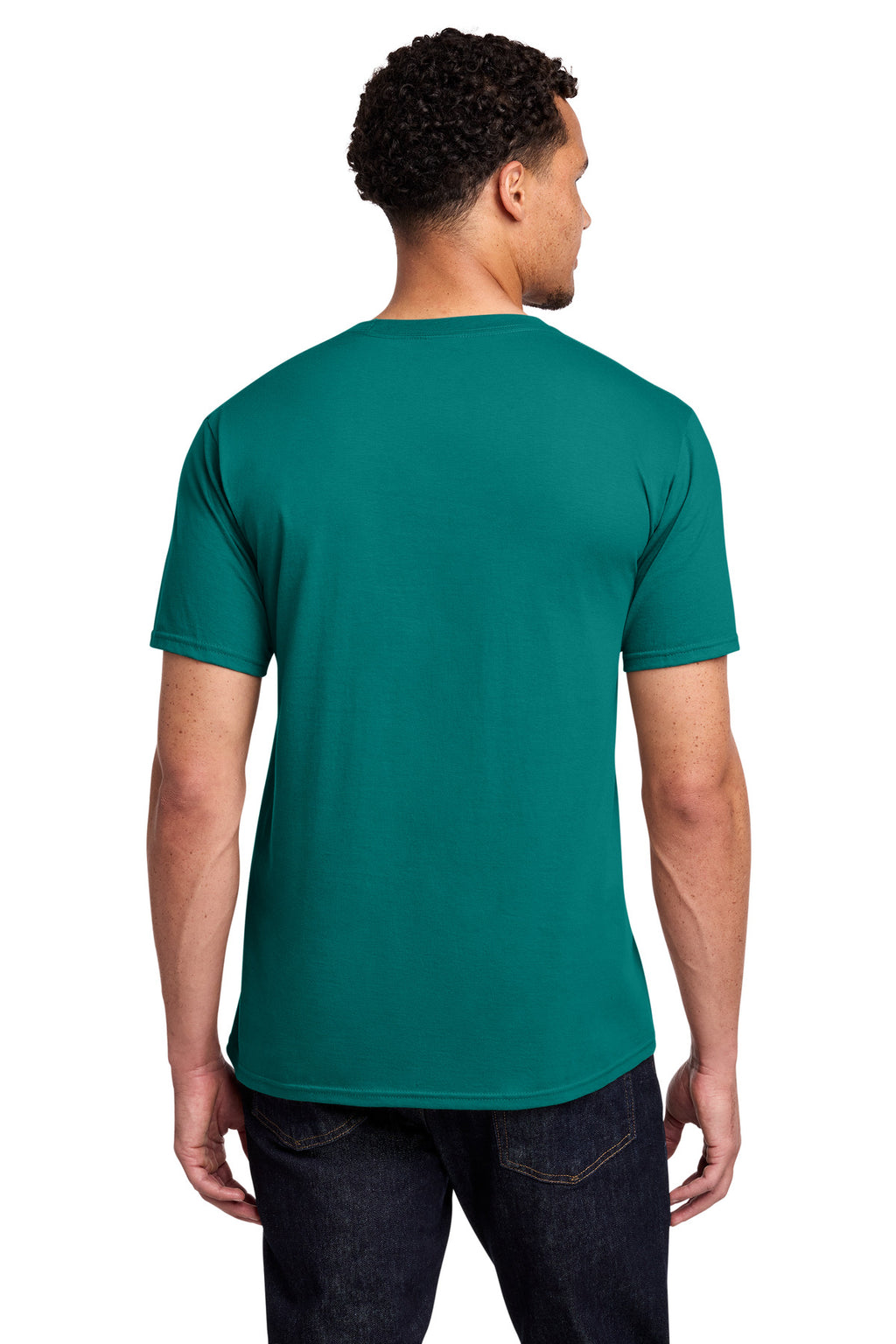 Port & Co Fan Favorite Tee. PC450 - Team Teal - back