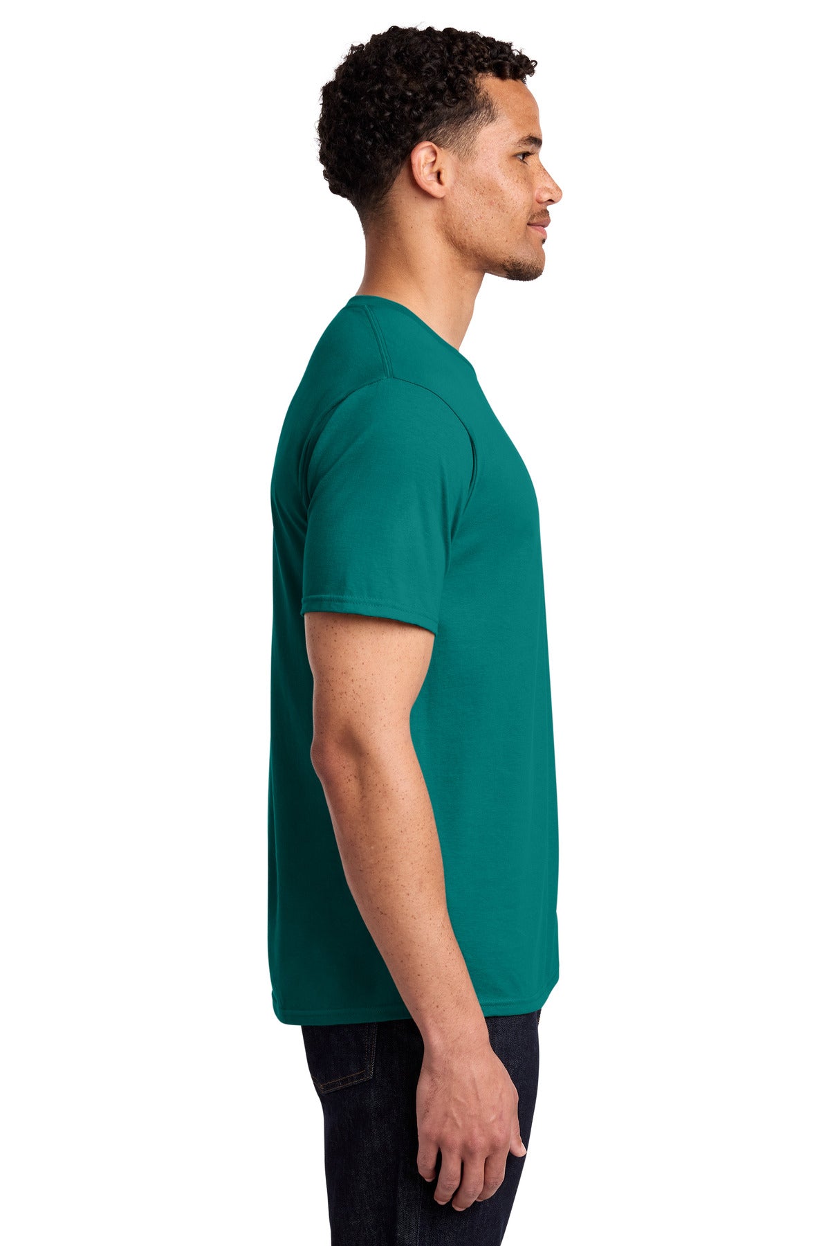 Port & Co Fan Favorite Tee. PC450 - Team Teal - side