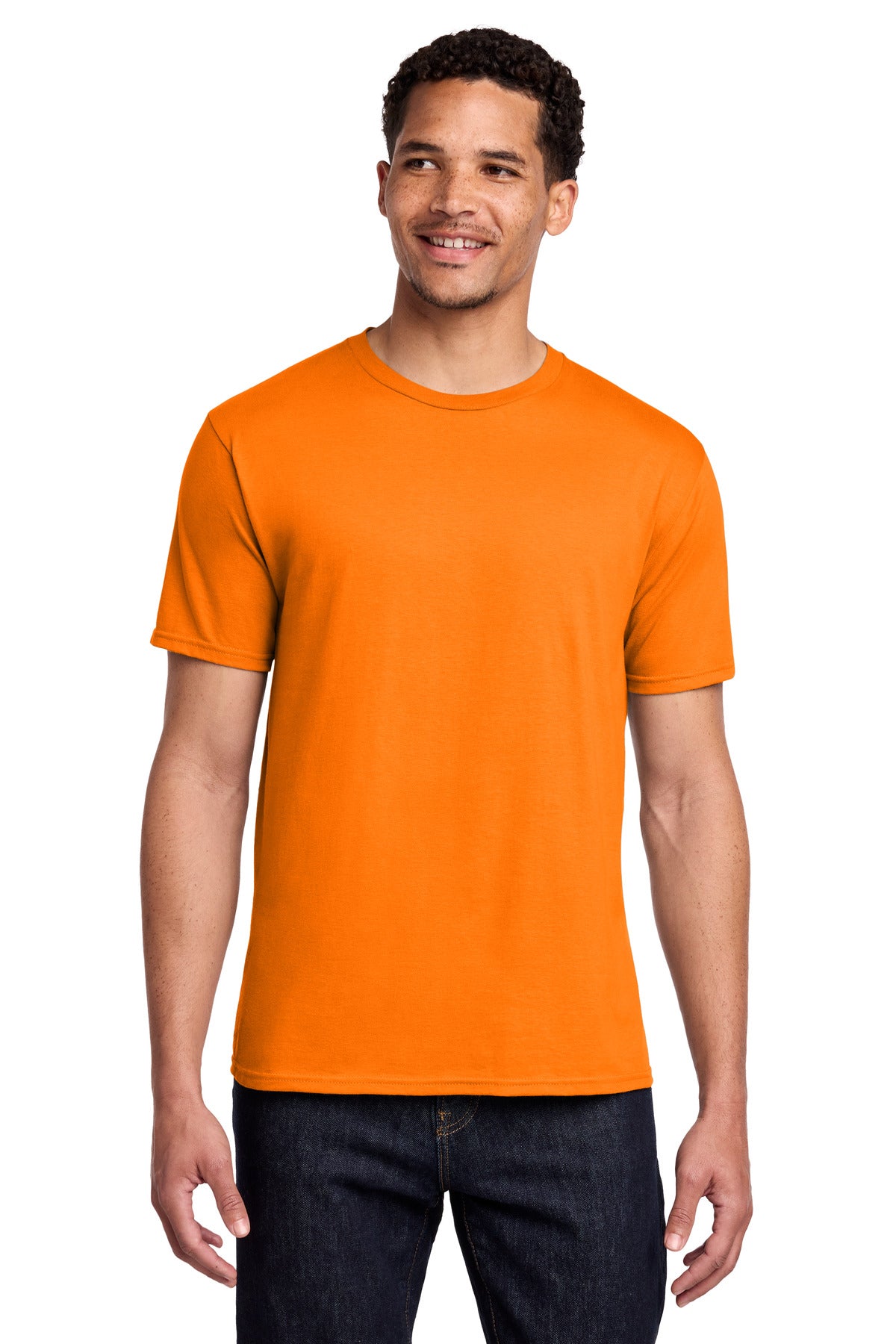 Port & Co Fan Favorite Tee. PC450 - Tennessee Orange - front
