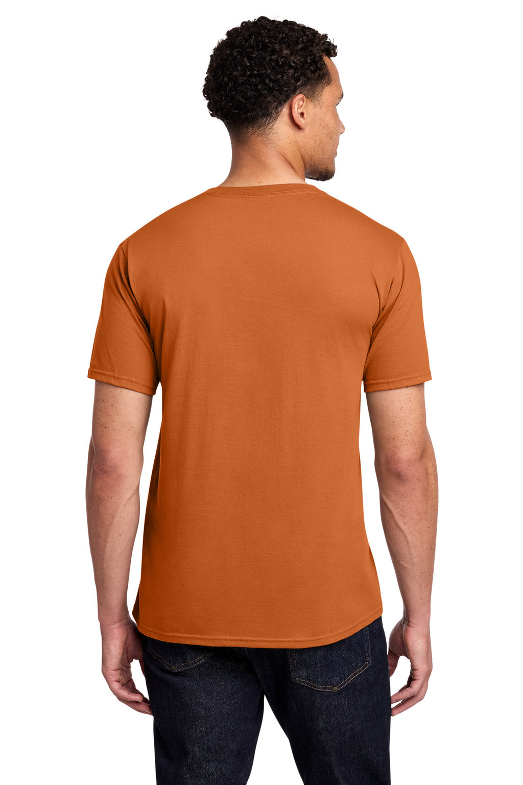 Port & Co Fan Favorite Tee. PC450 - Texas Orange - back
