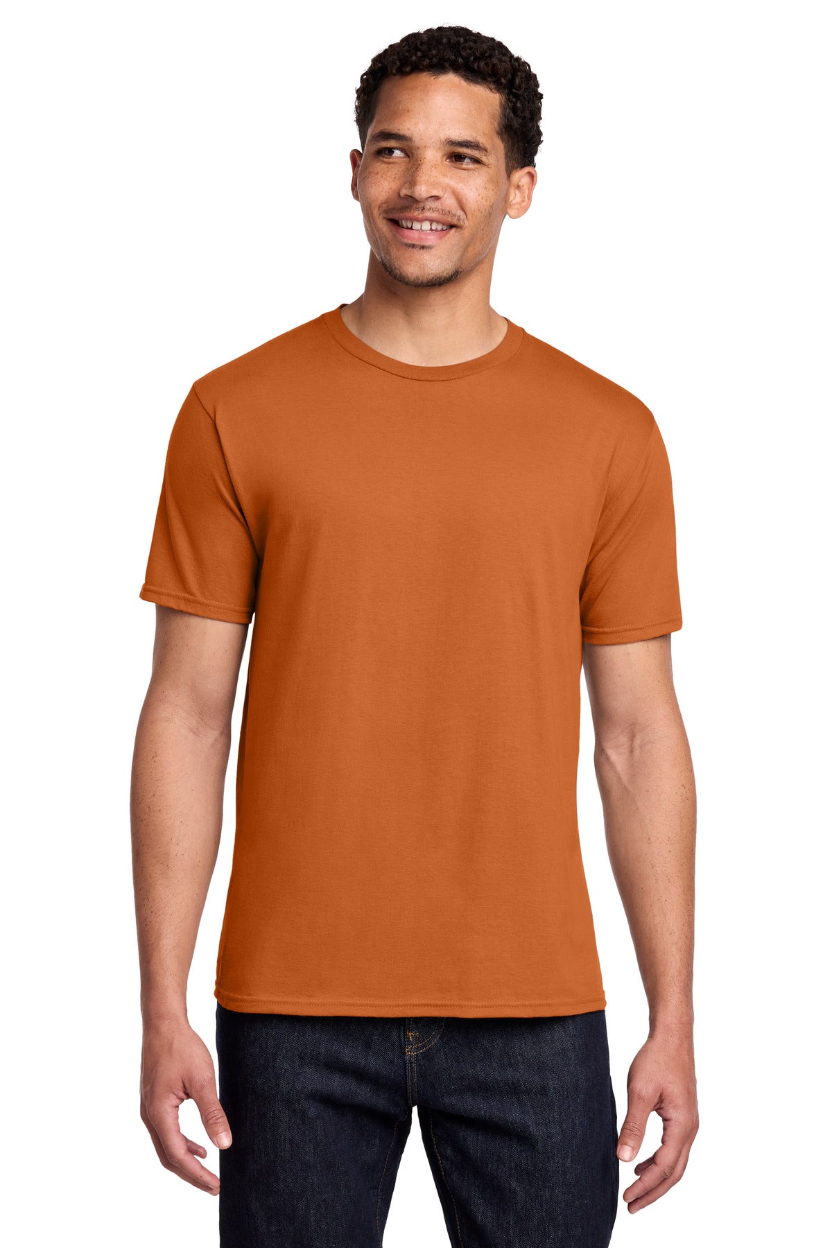 Port & Co Fan Favorite Tee. PC450 - Texas Orange - front