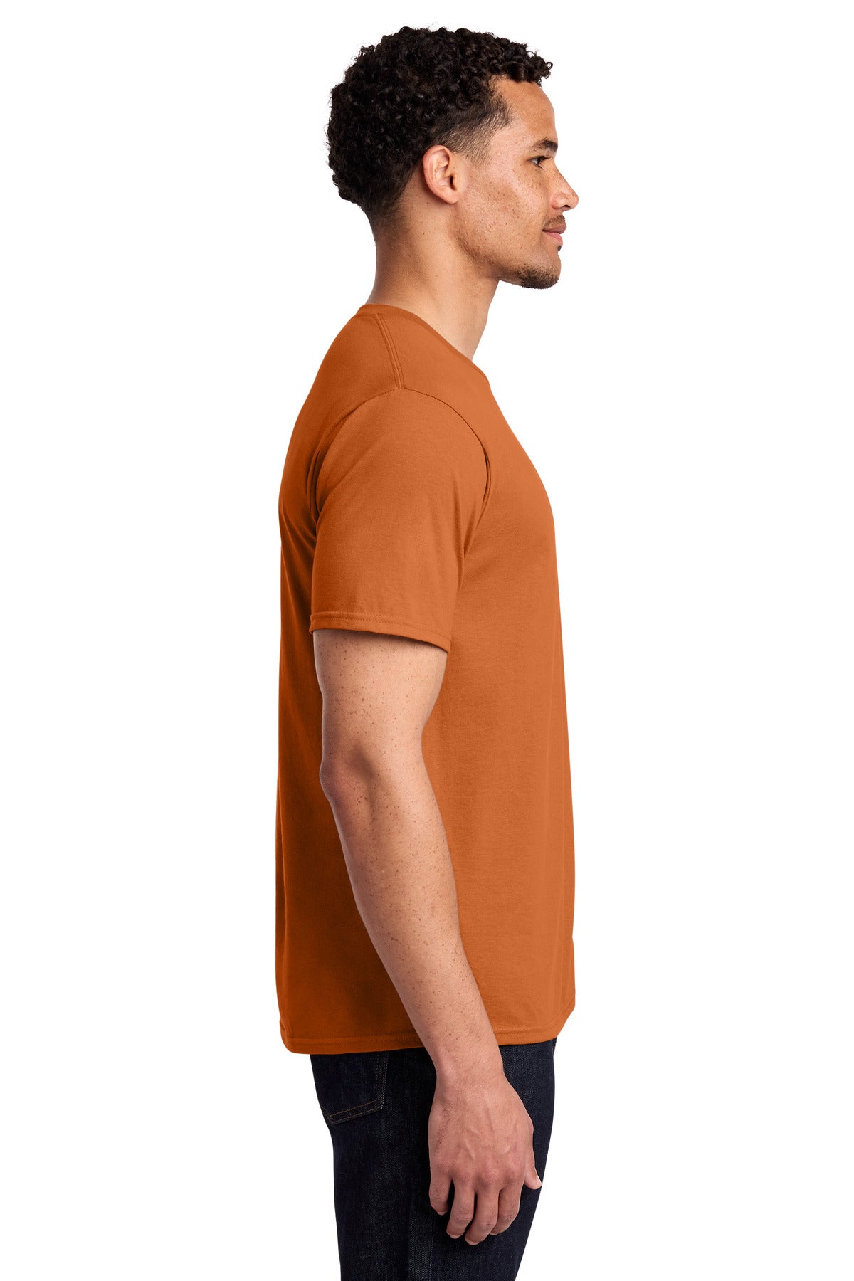 Port & Co Fan Favorite Tee. PC450 - Texas Orange - side
