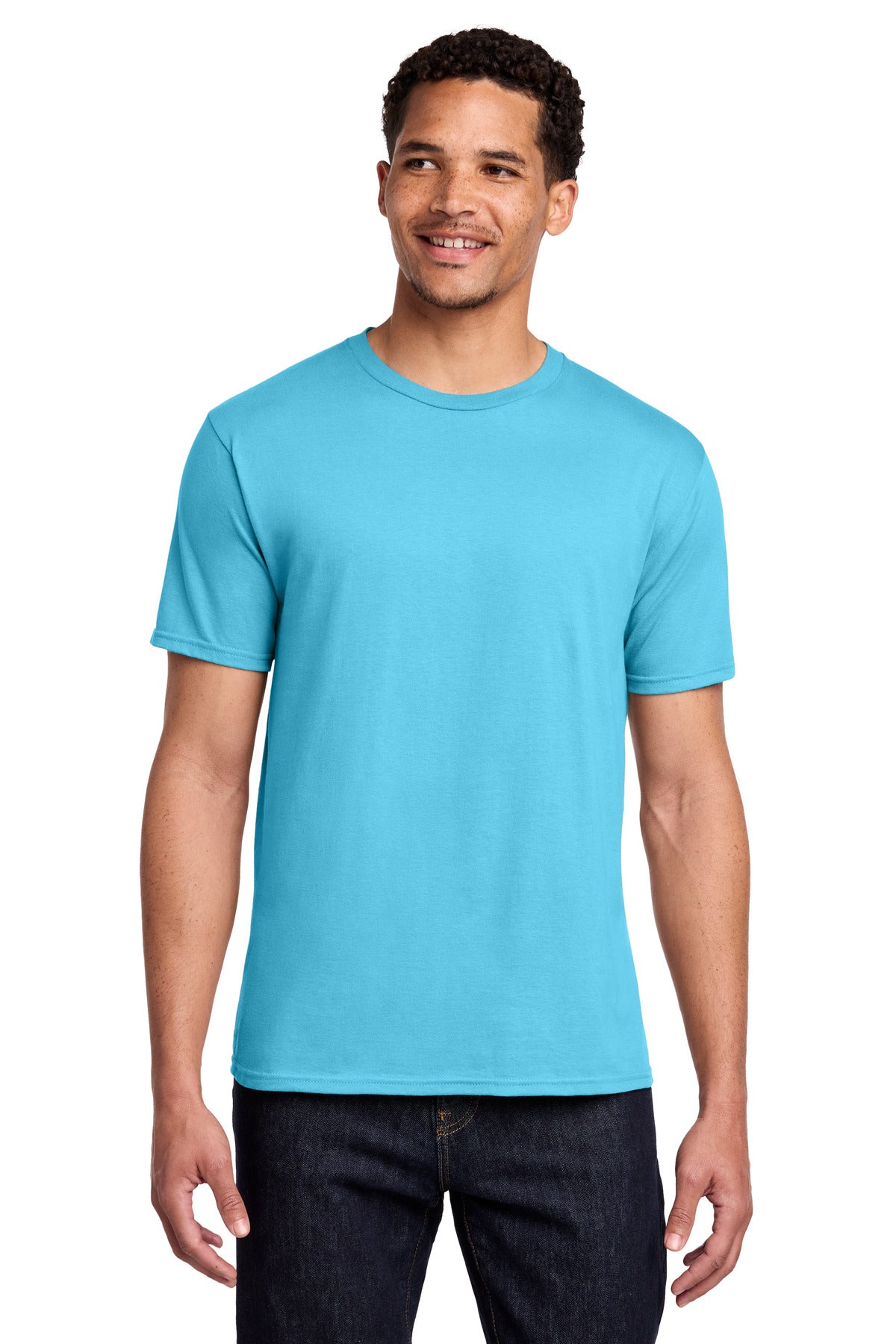 Port & Co Fan Favorite Tee. PC450 - Tidal Wave - front