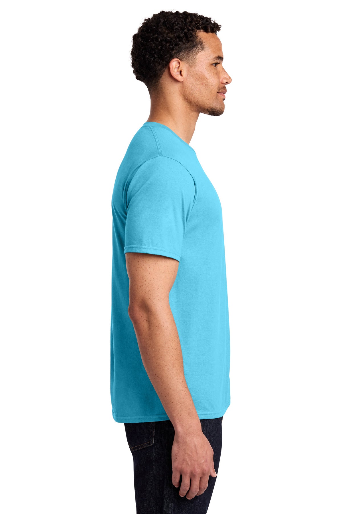 Port & Co Fan Favorite Tee. PC450 - Tidal Wave - side
