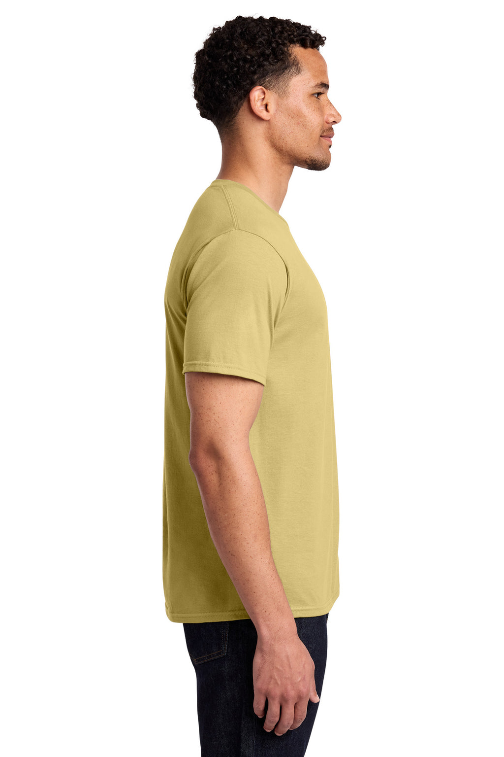 Port & Co Fan Favorite Tee. PC450 - Trophy Gold - side