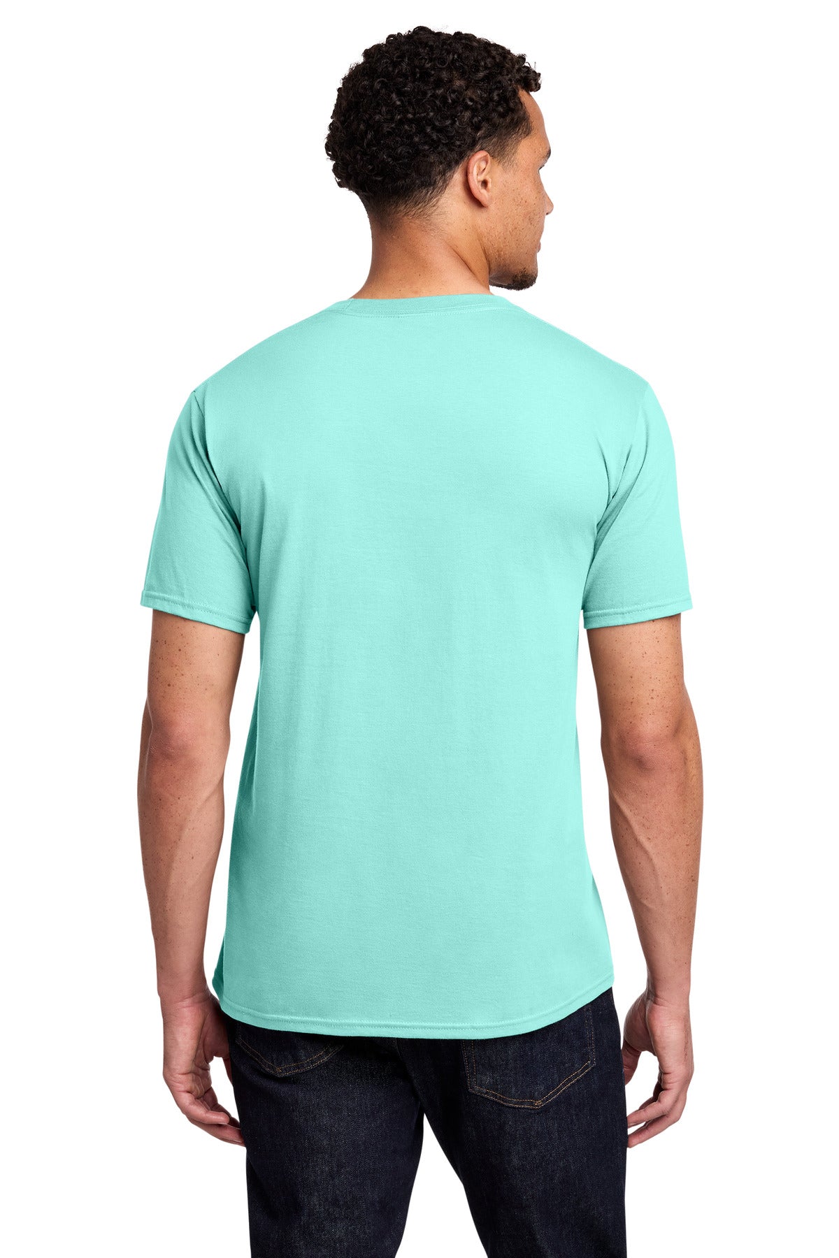 Port & Co Fan Favorite Tee. PC450 - True Celadon - back
