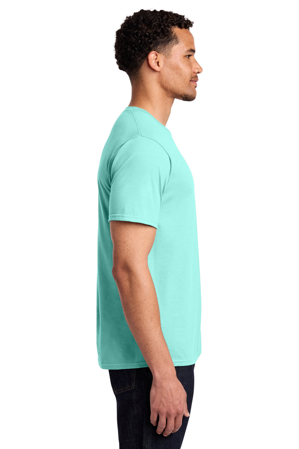 Port & Co Fan Favorite Tee. PC450 - True Celadon - side