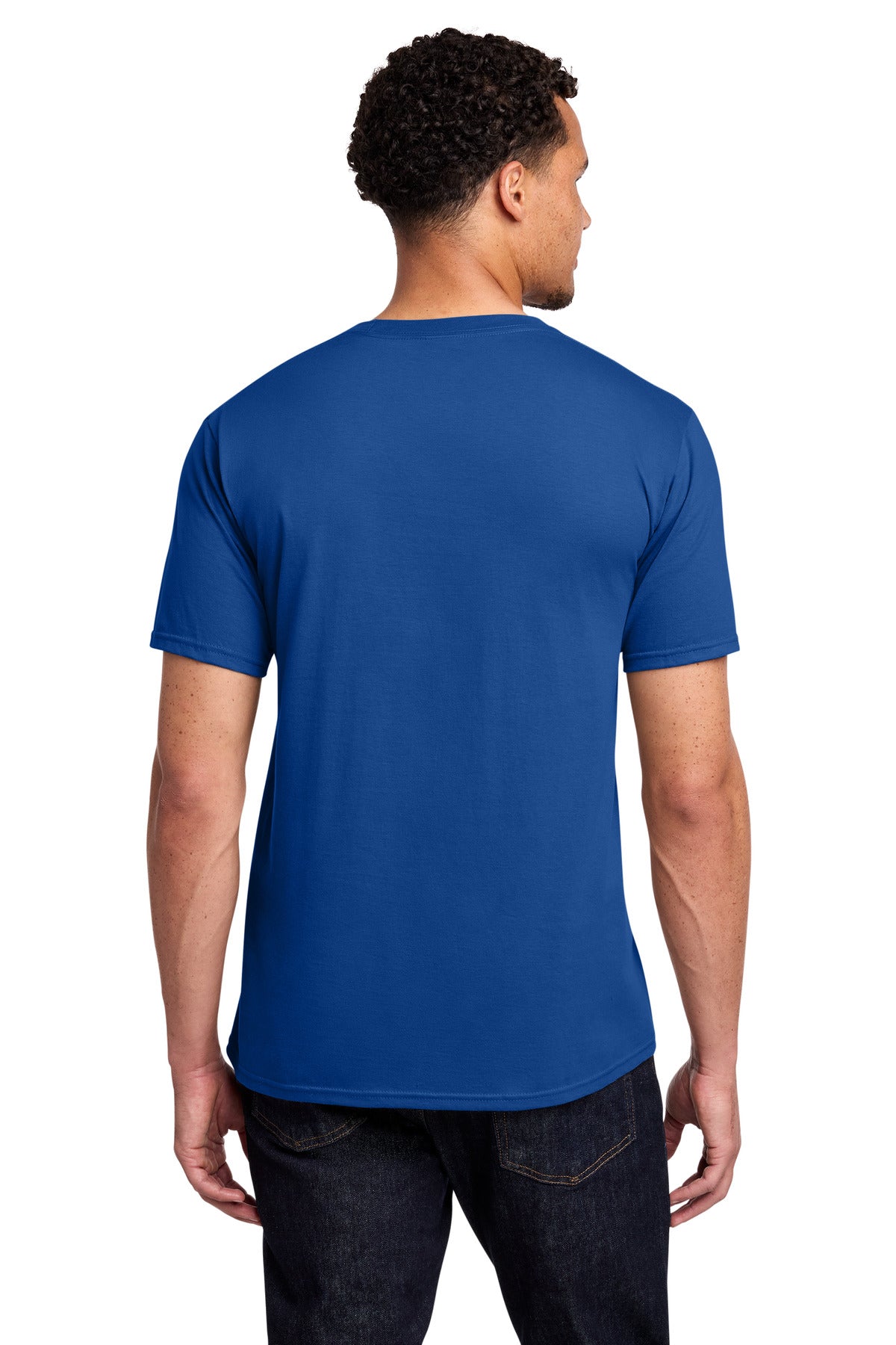 Port & Co Fan Favorite Tee. PC450 - True Royal - back
