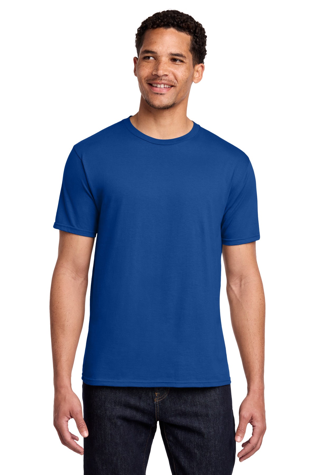 Port & Co Fan Favorite Tee. PC450 - True Royal - front