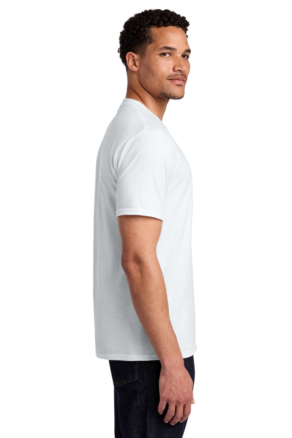 Port & Co Fan Favorite Tee. PC450 - White - side