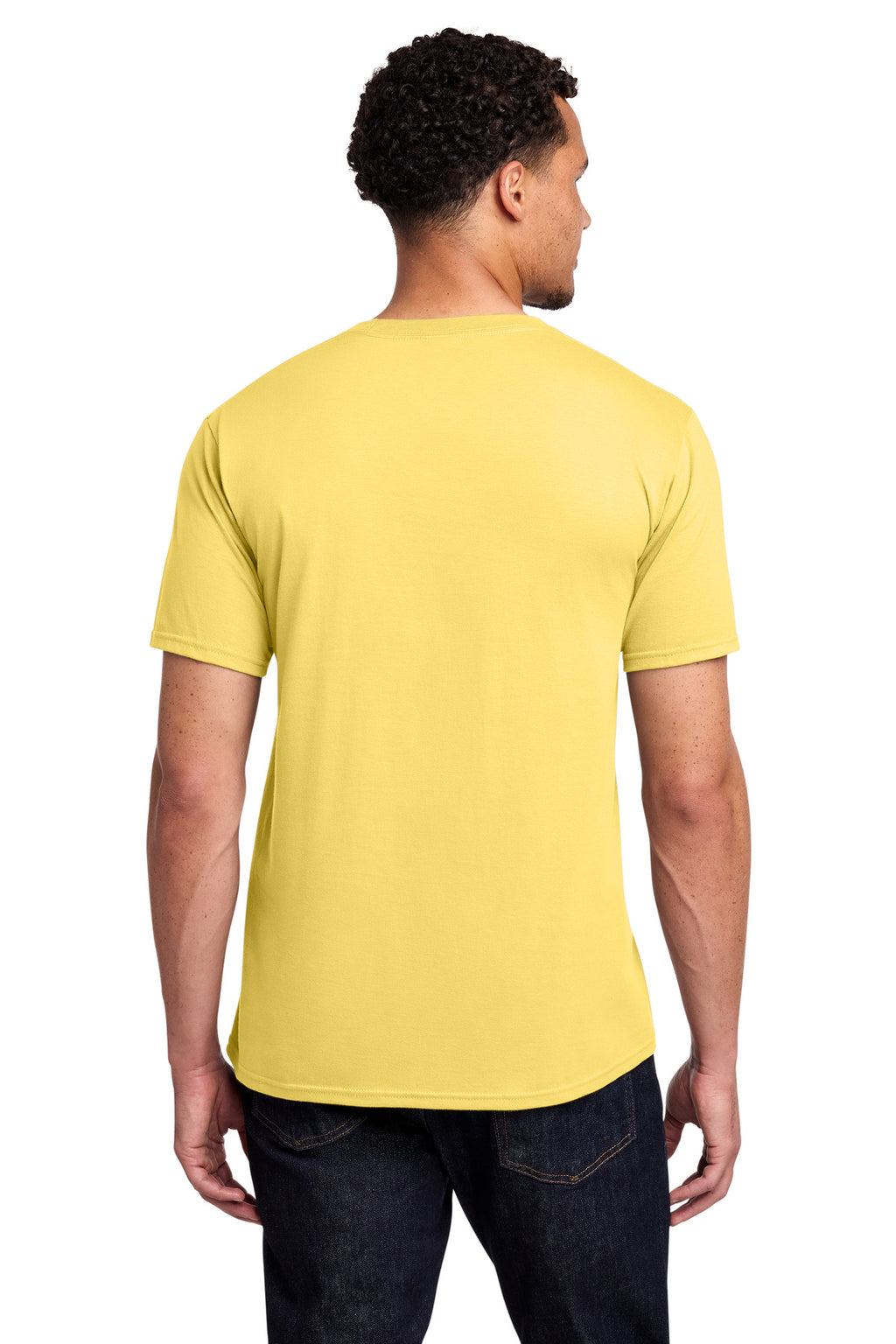 Port & Co Fan Favorite Tee. PC450 - Yellow - back