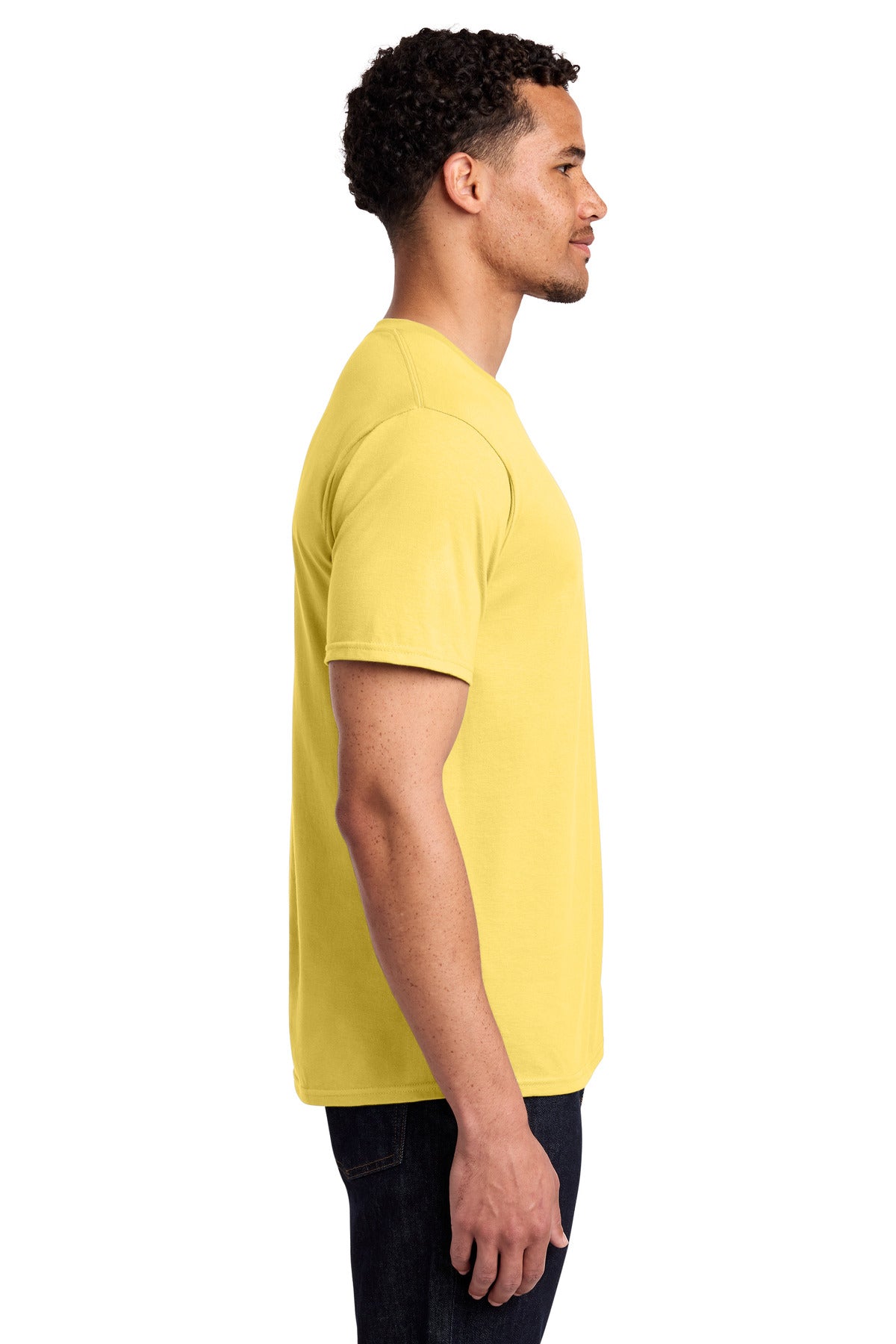Port & Co Fan Favorite Tee. PC450 - Yellow - side