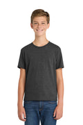 Port & Co Youth Fan Favorite Blend Tee. PC455Y - Black Heather - front