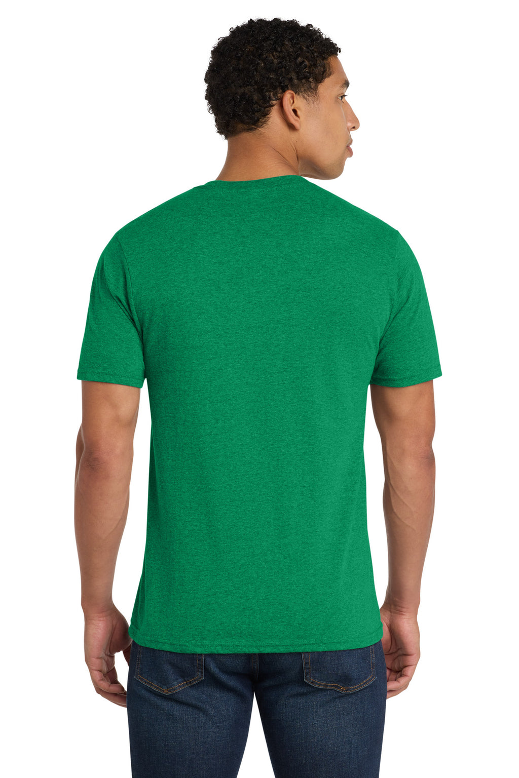 Port & Co Fan Favorite Blend Tee. PC455 - Athletic Kelly Green Heather - back