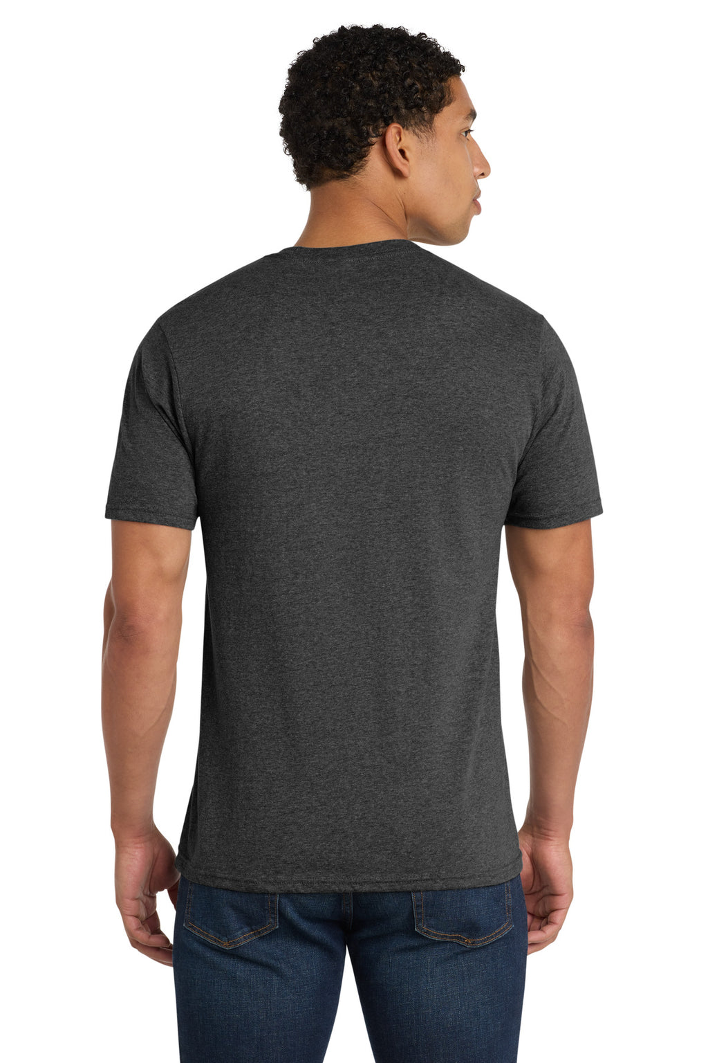 Port & Co Fan Favorite Blend Tee. PC455 - Black Heather - back
