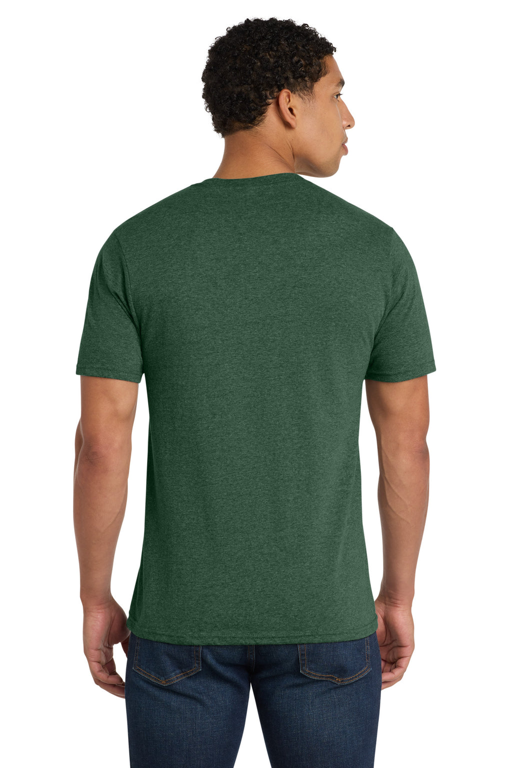 Port & Co Fan Favorite Blend Tee. PC455 - Forest Green Heather - back