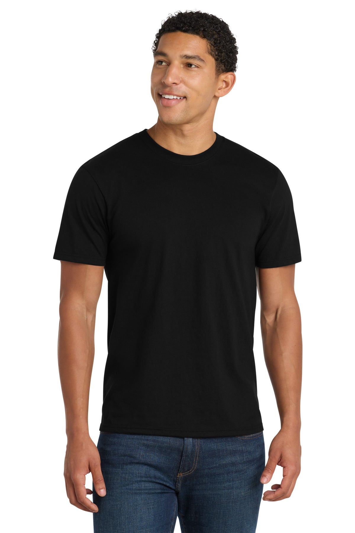 Port & Co Fan Favorite Blend Tee. PC455 - Jet Black - front