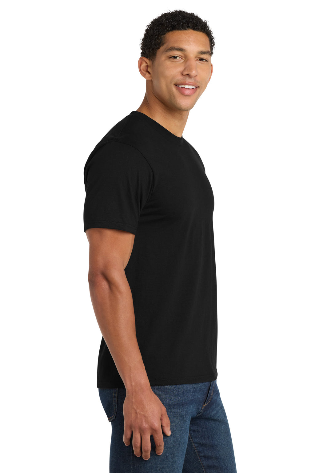 Port & Co Fan Favorite Blend Tee. PC455 - Jet Black - side