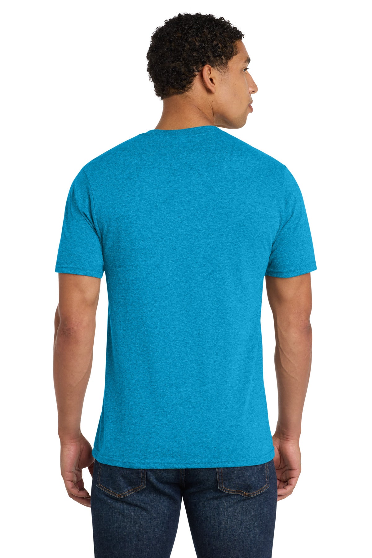 Port & Co Fan Favorite Blend Tee. PC455 - Sapphire Heather - back