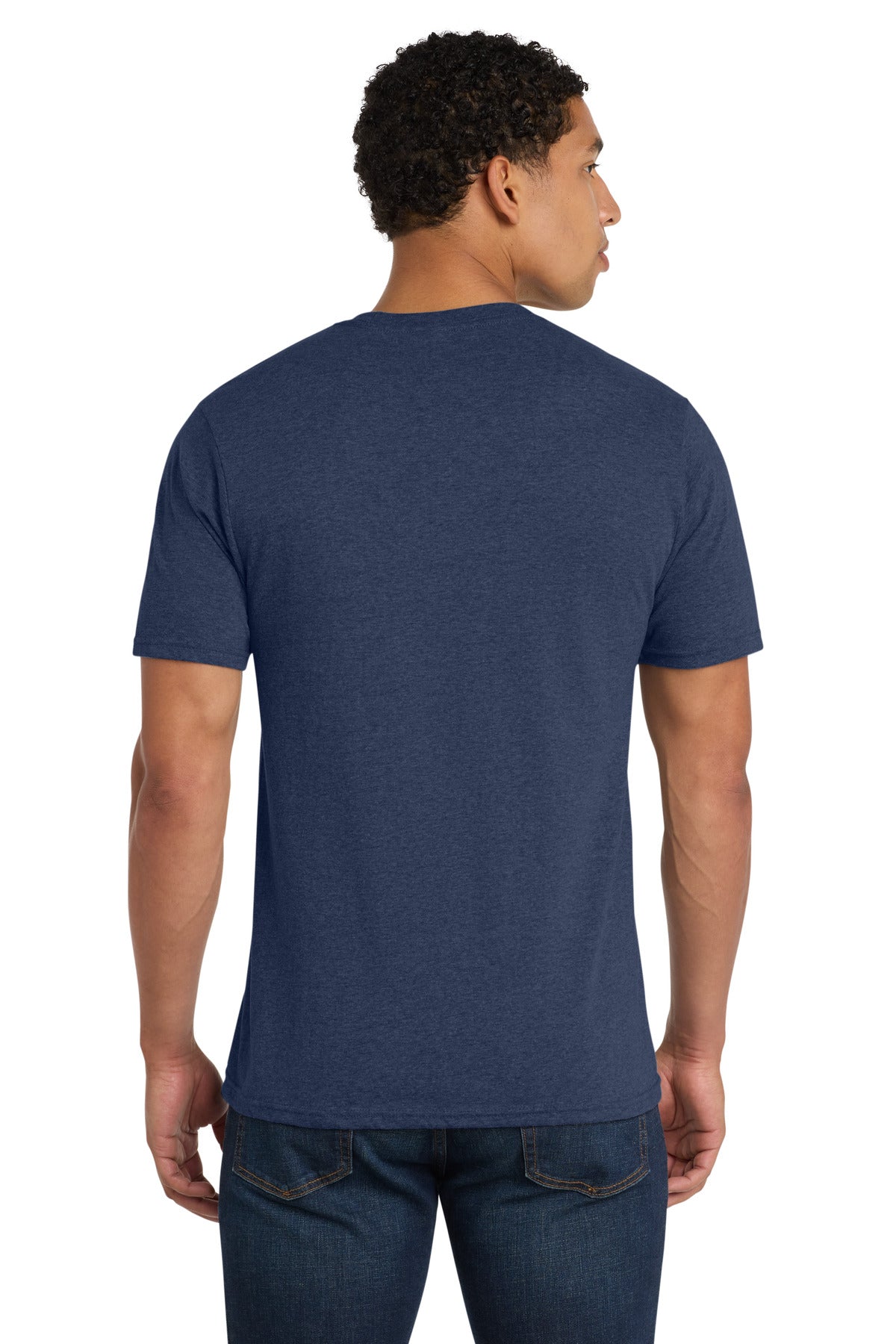 Port & Co Fan Favorite Blend Tee. PC455 - Team Navy Heather - back