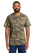 Port & Co Core Cotton Camo Tee. PC54C - Desert Camo - front