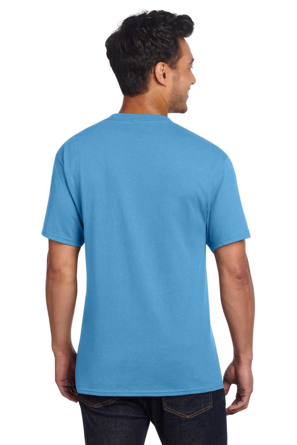 Port & Co Core Cotton DTG Tee PC54DTG - Aquatic Blue - back