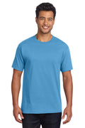 Port & Co Core Cotton DTG Tee PC54DTG - Aquatic Blue - front