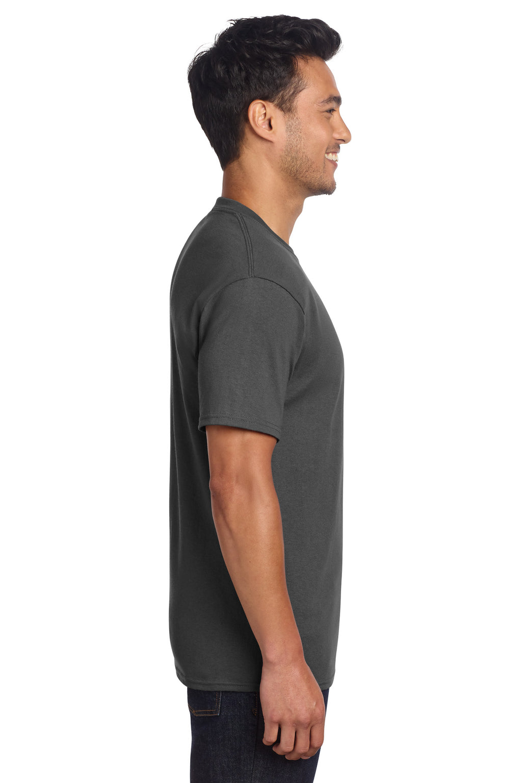 Port & Co Core Cotton DTG Tee PC54DTG - Charcoal - side