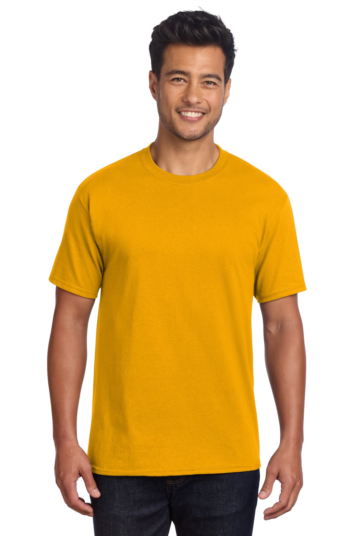 Port & Co Core Cotton DTG Tee PC54DTG - Gold - front