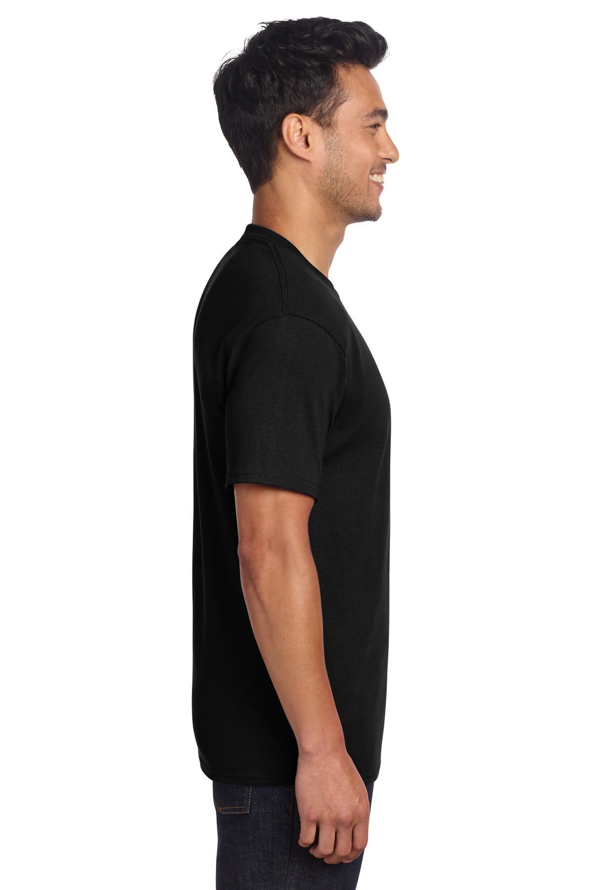 Port & Co Core Cotton DTG Tee PC54DTG - Jet Black - side