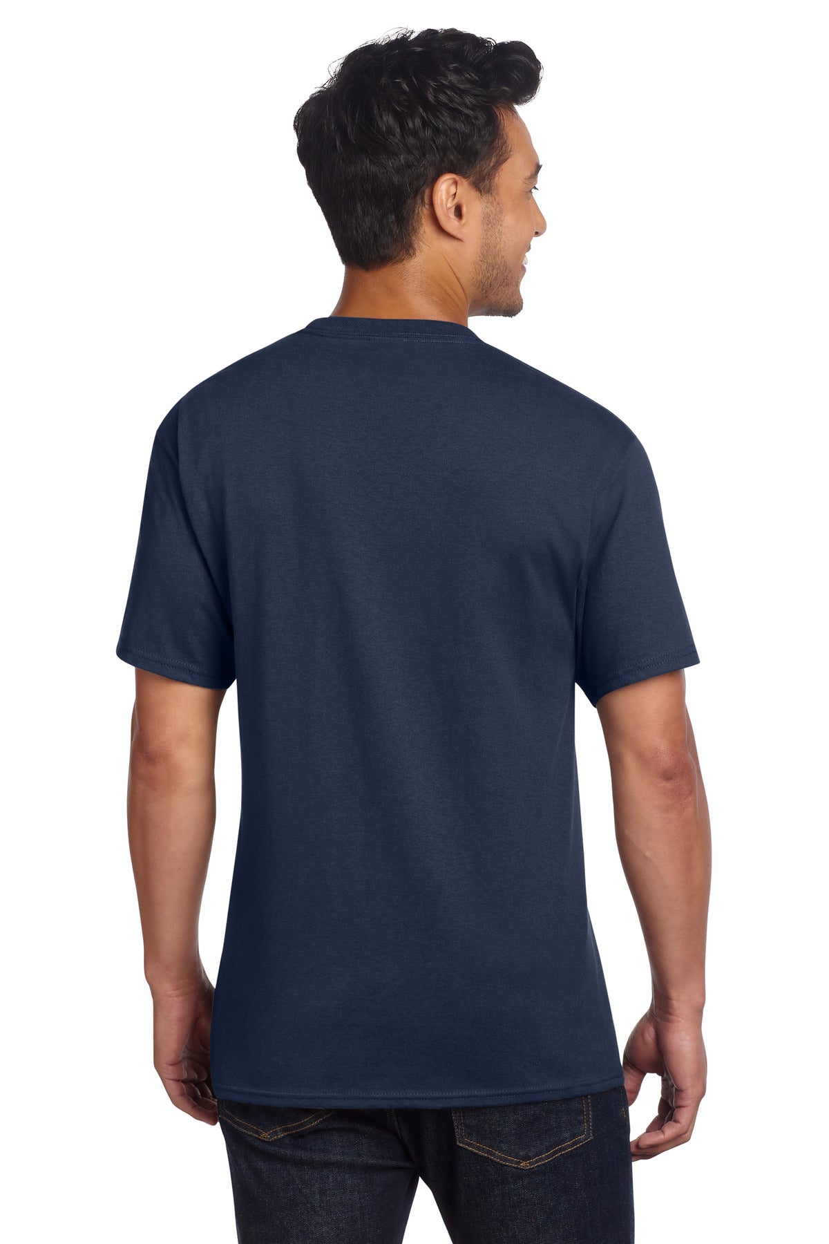 Port & Co Core Cotton DTG Tee PC54DTG - Navy - back